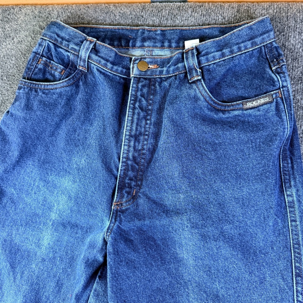 Vintage Rockies Jeans Mens 30x31 Blue Denim Cotton Mid Rise Medium Wash‎ Western